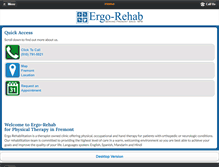 Tablet Screenshot of ergo-rehab.com